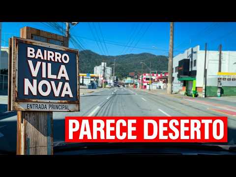 O Bairro Mais Calmo de Jaraguá do Sul? Tour pelo Vila Nova no Domingo (4K)