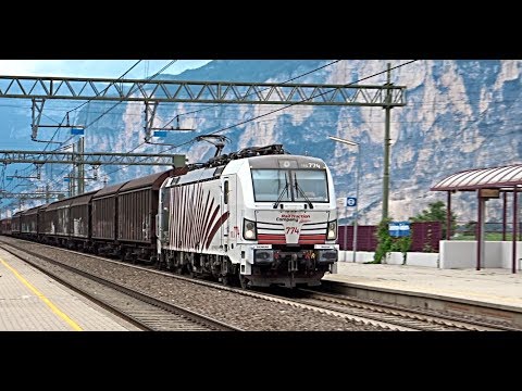 [HD - Treni] STROMBAZZATE E193.774 Vectron di RTC + Treno Merci in transito a Salorno!