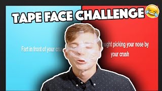 WOULD YOU RATHER WITH TAPE FACE CHALLENGE!