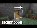 how to make a 2 by 2 secret door in minecraft