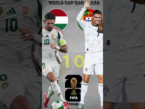 🇭🇺 Hungary vs Portugal 🇵🇹. World cup qualifying match group stage 2025