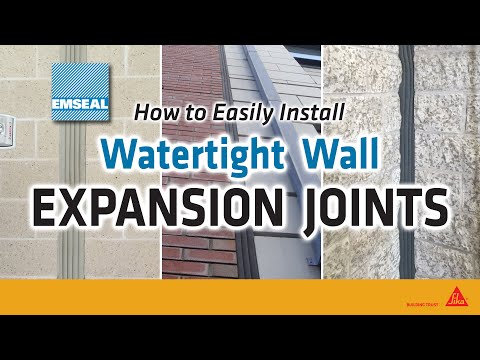 How to Install Watertight Wall Expansion Joints | Step by Step Installation Procedure