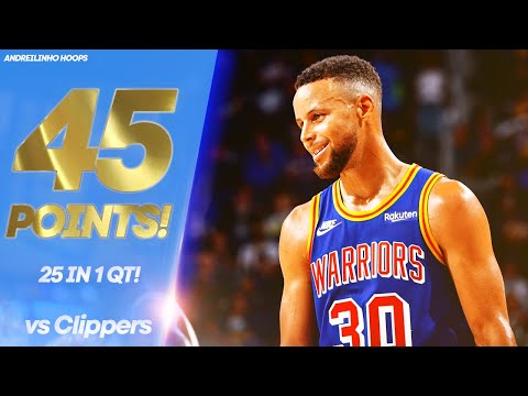 Stephen Curry Full Highlights vs Clippers ● 45 POINTS! ● 25 IN 1 QT! ● 21.10.21 ● TNT FEED ● 60 FPS