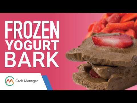 Low Carb Strawberry And Chocolate Frozen Yogurt Bark Recipe