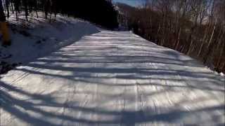 preview picture of video 'Snowboarding at Winterplace, WV with my GoPro in HD. Run 6 on February 10, 2013'