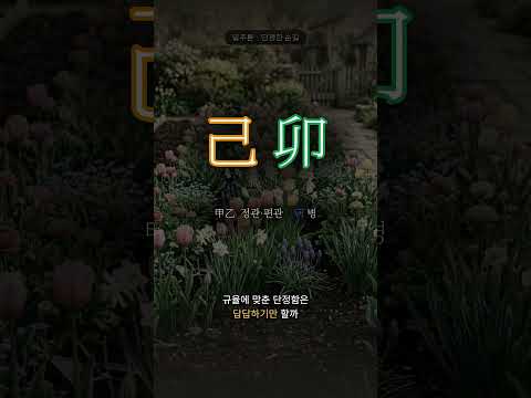 꽃을 피운 화단 | 기묘(己卯) 일주