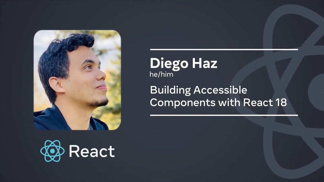 Building accessible components with React 18