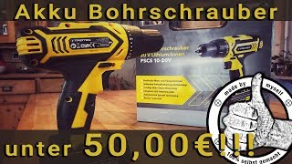 Günstiger Akku Schrauber Bohrschrauber Trotec PSCS, Unboxing, Test + Gewinnspiel!!!
