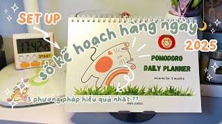 [giveaway] 2025 sổ daily planner 📒3 phương pháp lập kế hoạch hàng ngày để năng suất hơn 🌿