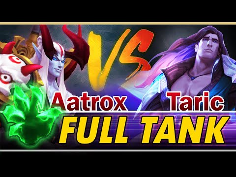 2700hp Tank Aatrox vs Taric Top 6/0/11 - Dont try this in ranked - Grasp Aatrox Troll Build