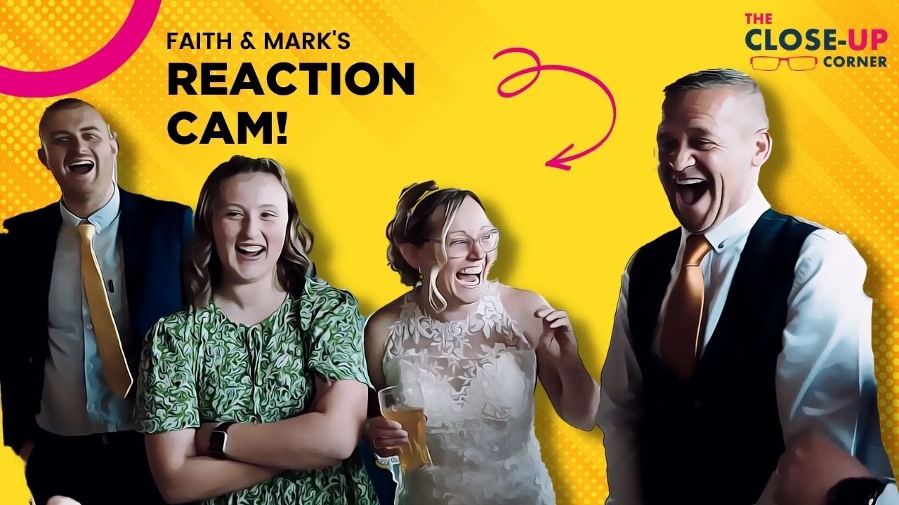Wedding magician performing at Coton House Farm, near Lichfield