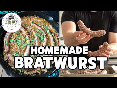 Einfache hausgemachte Bratwurst & Wie man Bierbratwürste kocht | Von Grund auf
