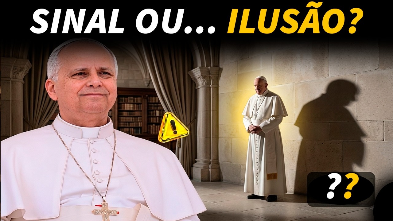 Momento IMPACTANTE em que a SOMBRA de PAPA LEÃO XIV Moveu SEM ELE!