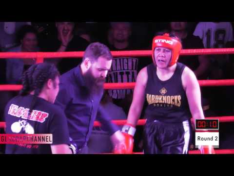 CROWD GOES WILD!!! ~ Luseane Robertson vs Jane Vaueli - ABA Stadium Oct16 - Hard Knocks Promotions