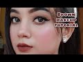 Brown makeup tutorial|Brown eye makeup tutorial|Winged eyeliner|SHONCHITA