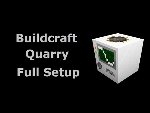 Minecraft In Minutes - Buildcraft Quarry Full Setup (Tekkit/Feed The Beast) - Minecraft In Minutes