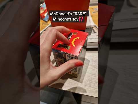 Is this a rare toy⁉️😱🤔 #minecraft #mcdonalds #minecraftmemes #happymeal #minecraftmovie