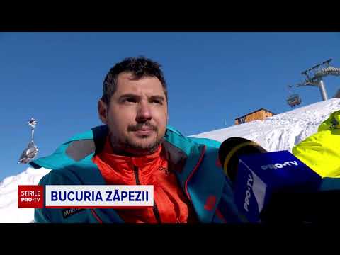 O zi perfectă de duminică la schi, în Sinaia