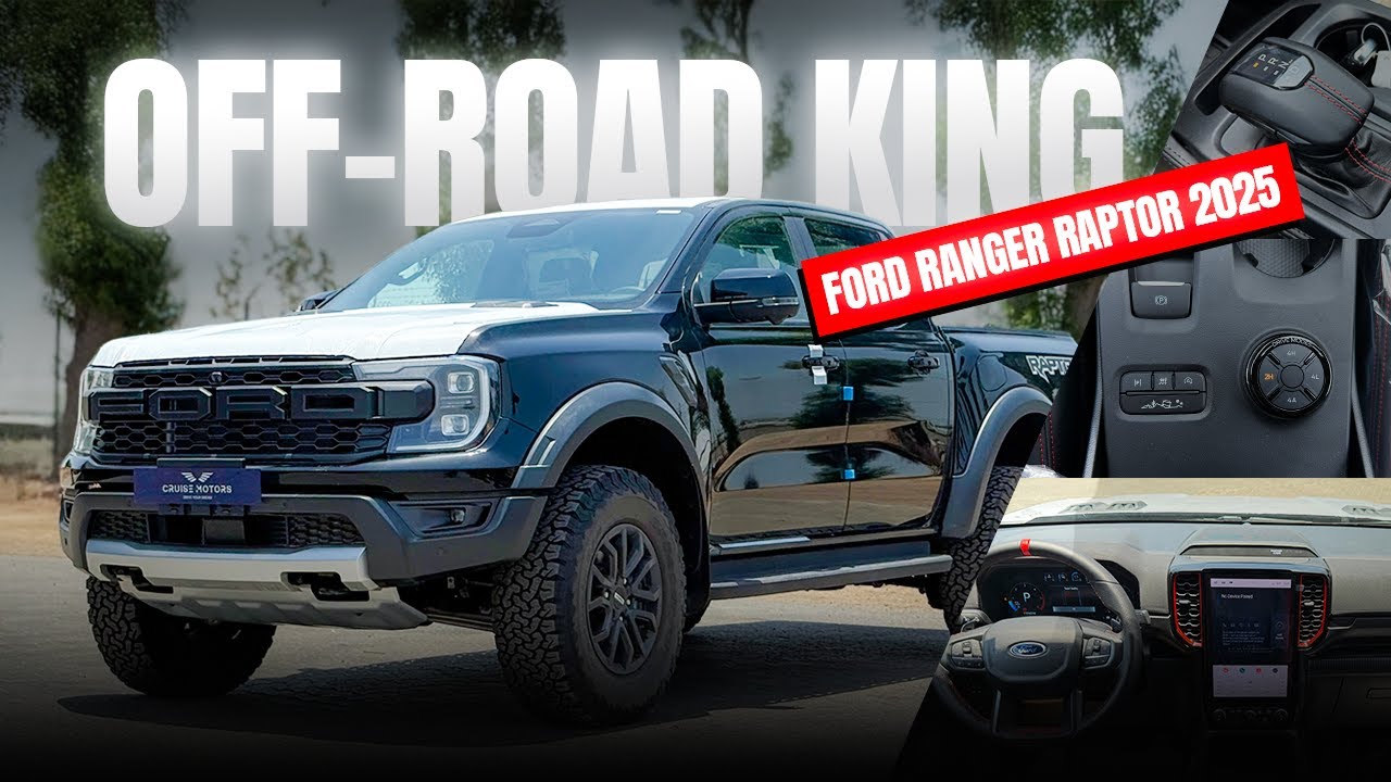 فورد رينجر رابتور Automatic - 3.0L - Petrol - Pick Up - 4WD - 5 Seats - 4 Doors - BLACK video