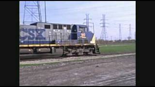 preview picture of video 'CSX AC4400CWs'