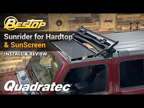 Bestop Sunrider for Hardtop & Sunscreen for Jeep Wrangler JL & Gladiator JT Install & Review