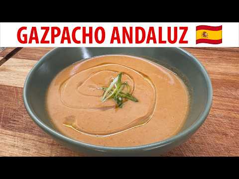 Cómo hacer Gazpacho Andaluz - Receta clásica fácil de hacer en casa