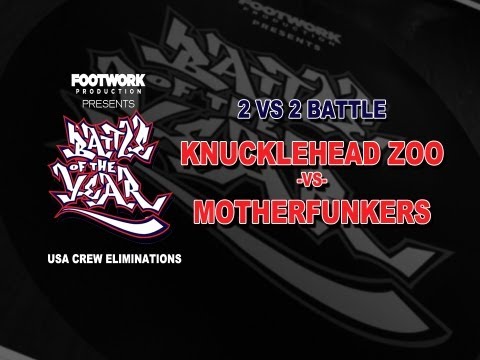 Battle of the Year USA Crew Eliminations 2013 - Knucklehead Zoo vs Motherfunkers