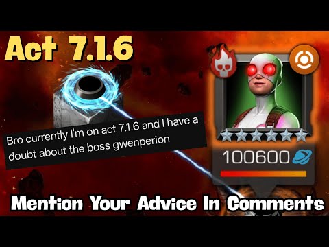 Act 7.1.6 GwenPerion - What to do, IF no CHEESE? | MCOC 