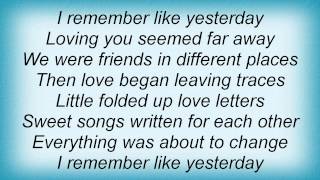 Colbie Caillat - Like Yesterday Lyrics