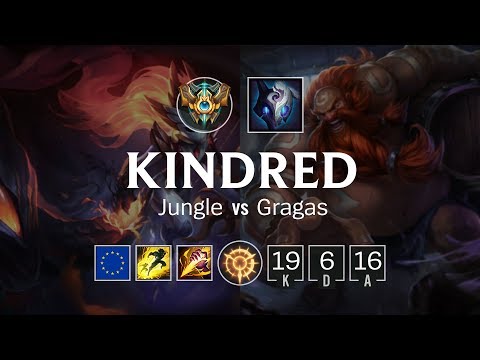 Kindred Jungle vs Gragas - EUW Challenger Patch 8.21