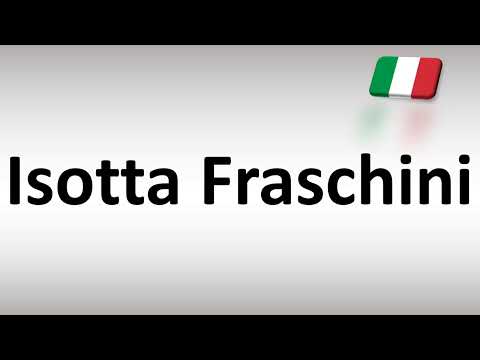 How to Pronounce Isotta Fraschini