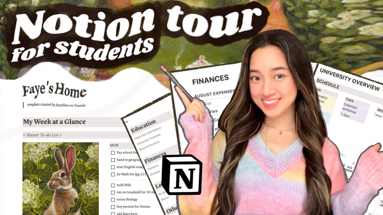 the BEST organization & productivity system for students 🍎 Notion tour + free template