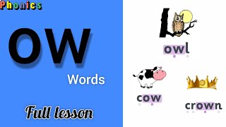 ow sound words. Jolly phonics ow blending words. phonics ow. spelling rules