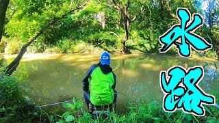 濁りし春の水路を1.8ｍの竿でウキ釣りしたら待望の地ベラが...