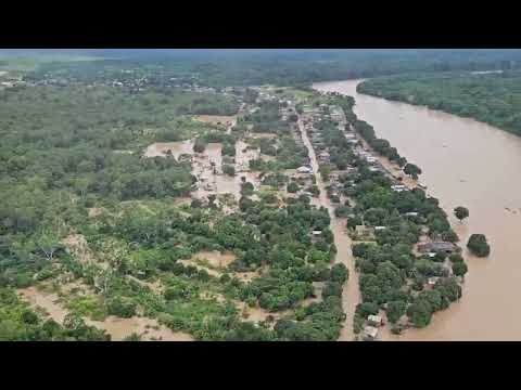 CENTRO DE SANTA ROSA É TOMADO PELAS ÁGUAS DO RIO PURUS