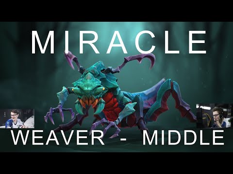 Miracle epic (Weaver)Midlane Dota2 Pro Gameplay-Ranked