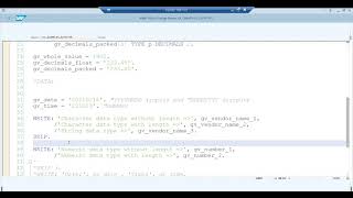Video 5: ABAP - Data Types Examples and Additions to begin programming