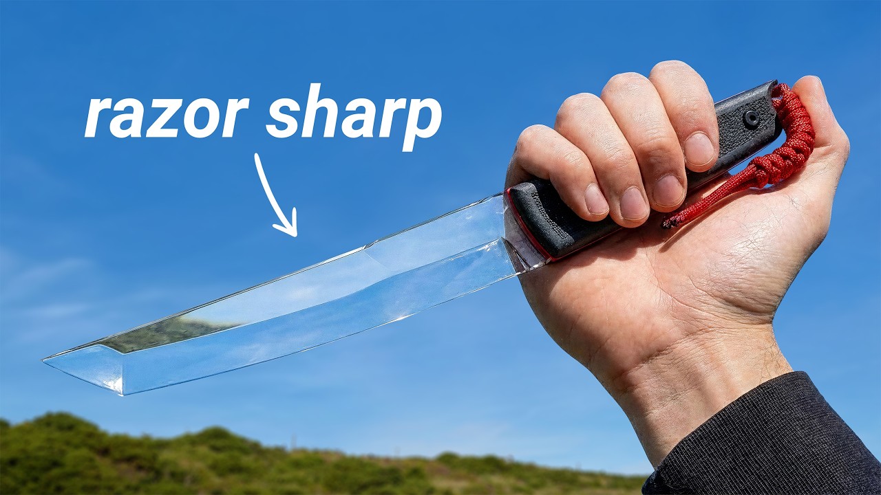 I Made the World's Sharpest Transparent Knife