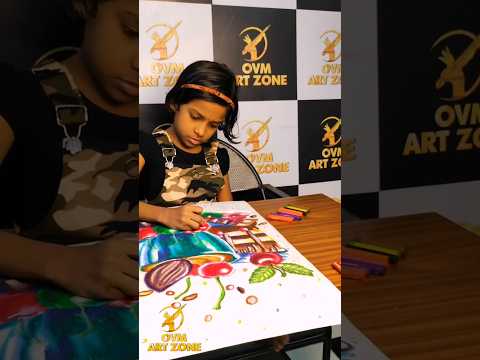 #ovmartzone#studentwork#oilpastel#cake#royapethadrawingclass#sreelekha#3rdstd#youtubeshorts#art