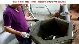Hướng dẫn làm chậu bằng khuôn nhựa composite vét tay