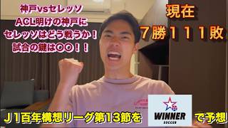 【WINNER】J1百年構想リーグ第13節全試合予想
