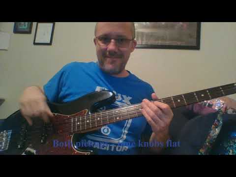 MIM Fender jazz comparison.  Audere preamp Aguilar 4j-70 pickups vs. stock preamp and pickups