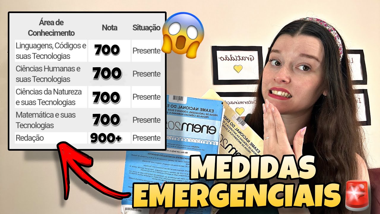 MEDIDAS EMERGENCIAIS PARA ESTUDAR PARA O ENEM 2024 AGORA | Como Estudar para o Enem!