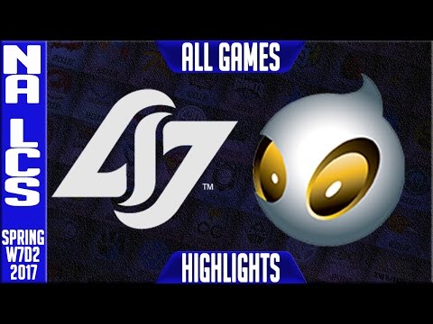 CLG vs Dignitas Highlights All Games - NA LCS W7D2 Spring 2017 - CLG vs DIG All Games