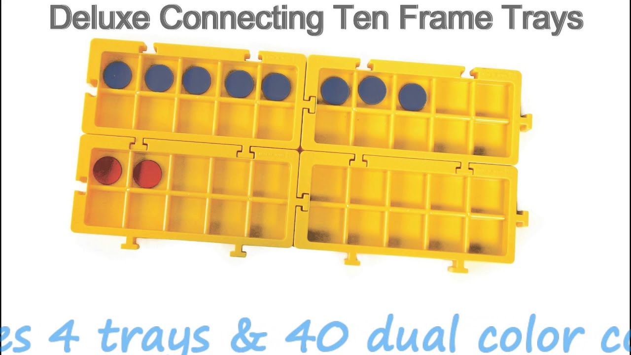 Deluxe Connecting Ten Frame Trays