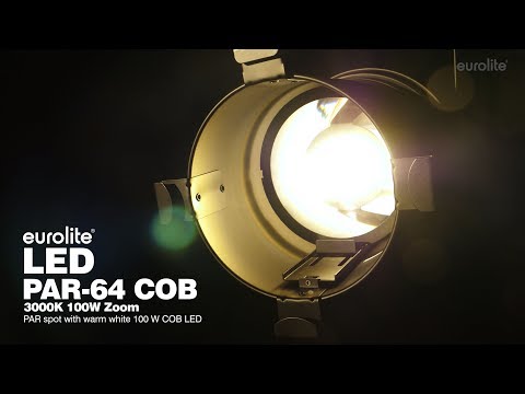 EUROLITE LED PAR-64 COB 3000K 100W Zoom sw
