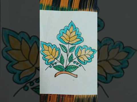 flower design by @eswaricrafts #trending #subscribe #drawing #art #shots #trendingshorts #like