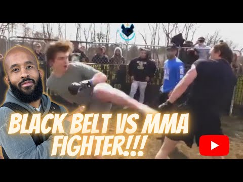 Karate black belt vs MMA Fighter!! STREET BEEF REACTION!!!
