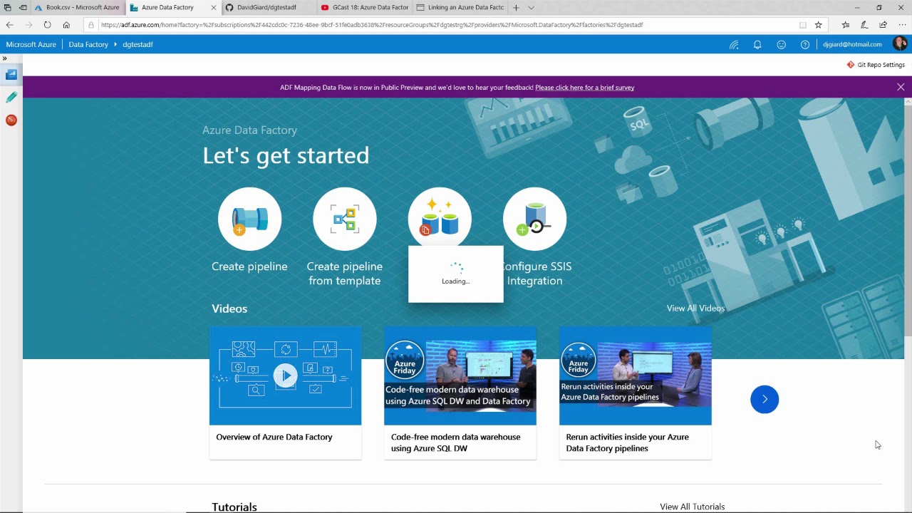 GCast 57: Azure Data Factory GitHub Deployment