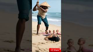 Please don’t hurt mermaid and her adorable baby girls🧜‍♀️#mermaid #funnyshorts #shorts